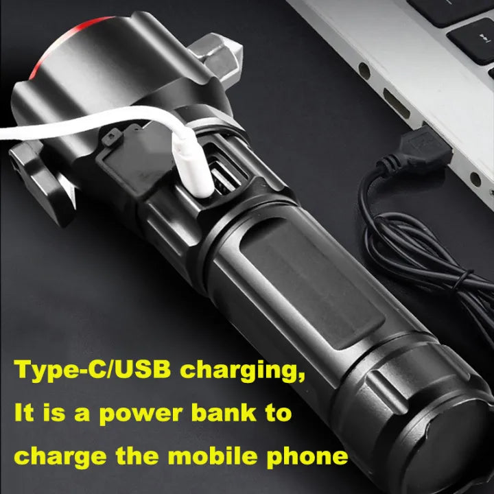 Multifunctional 8 in 1 Portable Ultra Bright Torch