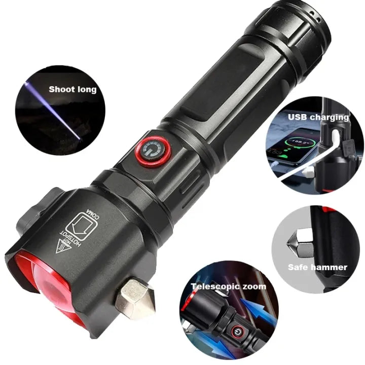 Multifunctional 8 in 1 Portable Ultra Bright Torch